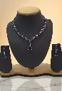 Cz Sone Necklace (Purple)