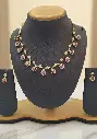 Gold Polish Necklace (Pink)
