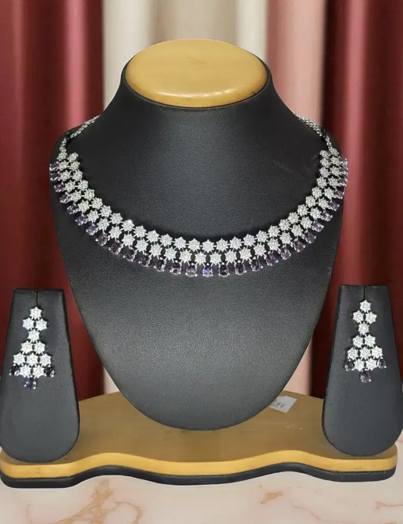 Choker Style Necklace (Purple)