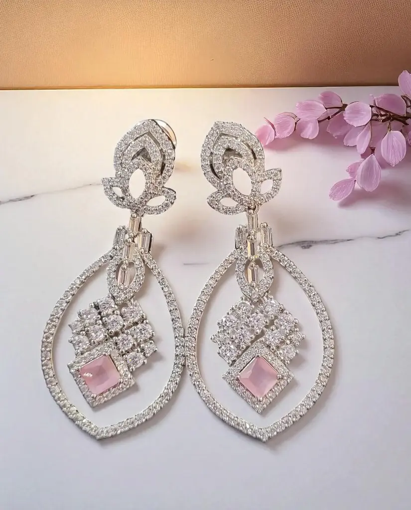 Diamond Petal Earrings