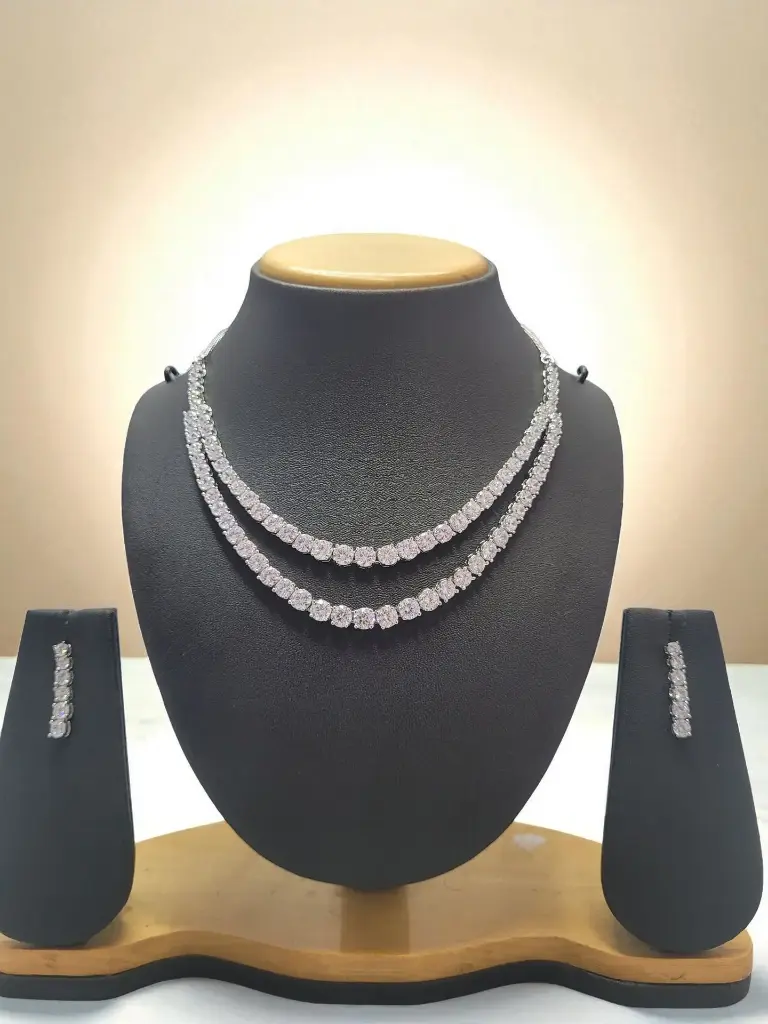 Radiant Grace 2-Line Necklace Set