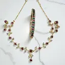 Gulbahaar Charm – फूलों सी नज़ाकत वाला 3-Piece Gold Plated Jewelry Set