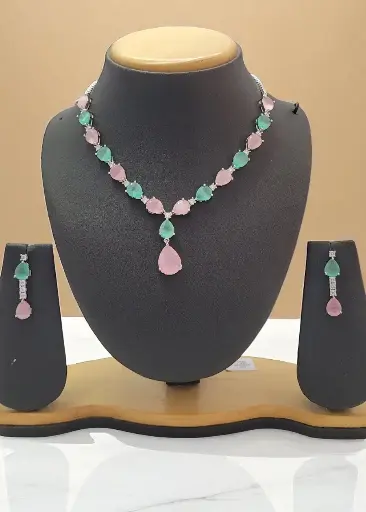 Cz Stones Necklace (MP + MG)